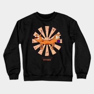 Catdog Retro Japanese Crewneck Sweatshirt